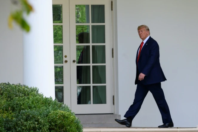 Le président américain Donald Trump arrive à la Maison Blanche le 26 septembre 2019