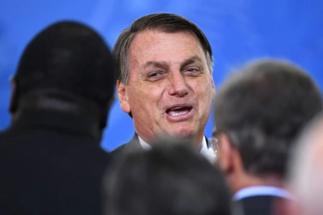 Le président brésilien Jair Bolsonaro le 17 décembre 2019 à Brasilia