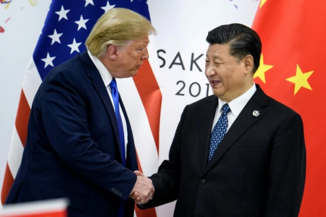 Le président Trump et son homologue chinois Xi Jinping à Osaka le 29 juin 2019 