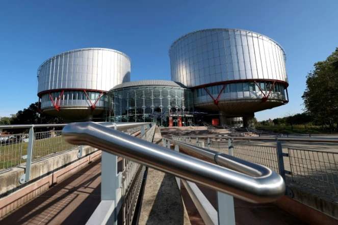 Cette photo monrte le bâtiment de la Cour européenne des droits de l'homme, le 27 septembre 2023 à Strasbourg