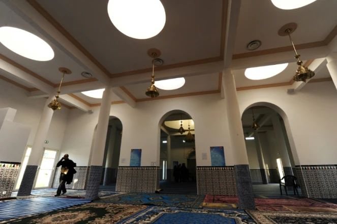 Intérieur de la mosquée de Bayonne, le 5 mars 2015