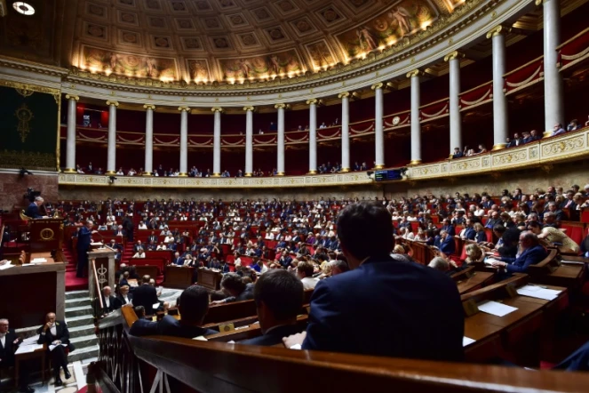 L'hémicycle de l'Assemblée nationale, le 4 juillet 2017