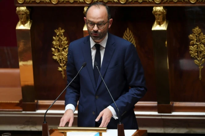 Le Premier ministre Edouard Philippe lors de son discours de politique générale, le 4 juillet 2017 à l'Assemblée nationale, à Paris
