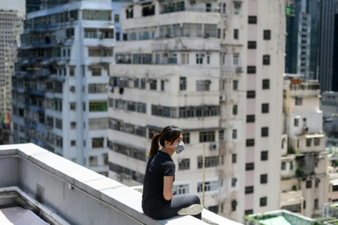 "Jane", un pseudonyme, 24 ans, a menti durant des semaines à sa mère à qui elle a caché sa participation aux manifestations à Hong Kong, photographiée le 6 septembre 2019
