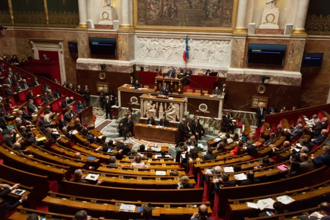 L'Assemblée nationale à Paris, le 12 mai 2016