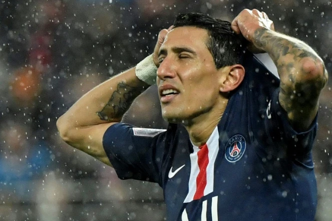 L'attaquant argentin du PSG Angel Di Maria sur le terrain de Dijon le 1er novembre 2019  