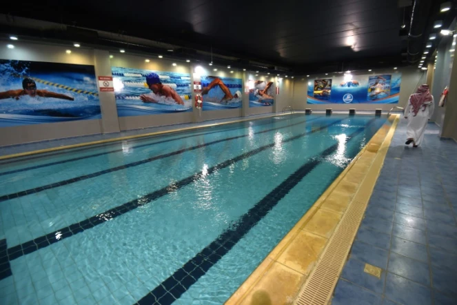 La piscine du Centre de conseil et d'orientation Mohammed ben Nayef, le 4 octobre 2017 à Ryad