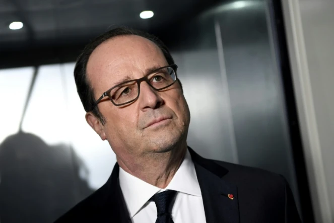 Le président François Hollande le 26 décembre 2016 à Taverny