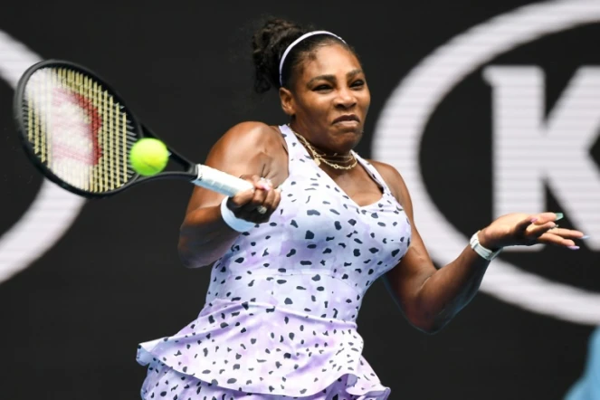 Serena Williams à l'Open d'Australie, le 20 janvier 2020 à Melbourne