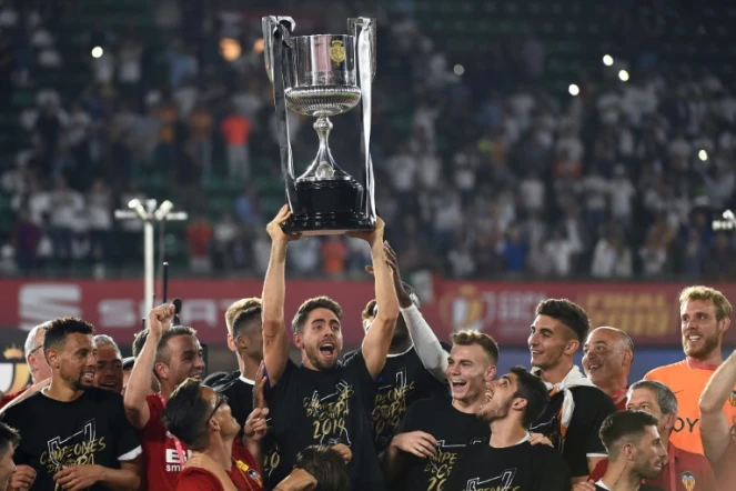 Valence remporte la Coupe du Roi en battant le FC Barcelone 2-1 le 25 mai 2019 à Séville