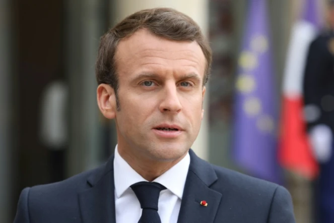 Emmanuel Macron le 2 avril 2019 à l'Elysée