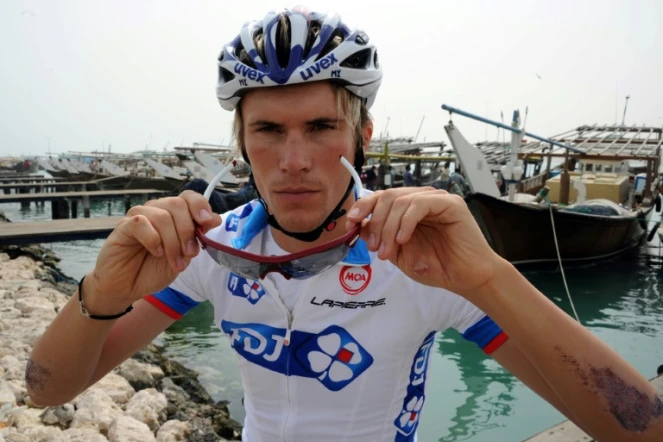 Le cycliste français  Yoann Offredo, lors du Tour du Qatar le 9 février 2011
