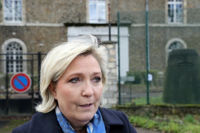Marine Le Pen en janvier à Paris
