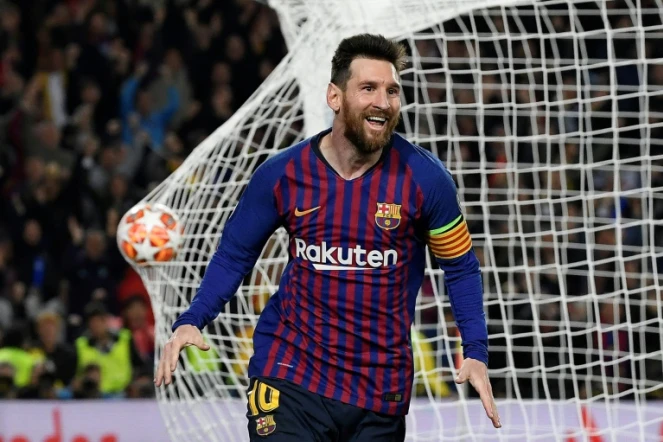 Lionel Messi, capitaine star du FC Barcelone, lors de la demi-finale aller contre Liverpool, le 1er mai 2019 à Barcelone