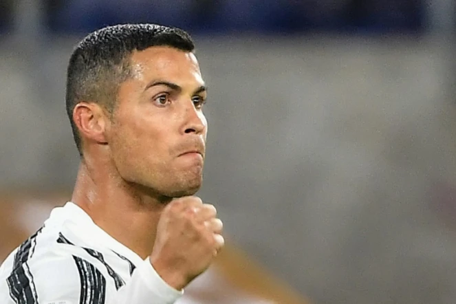 L'attaquant portugais Cristiano Ronaldo, de la Juventus Turin, à Rome le 27 septembre 2020