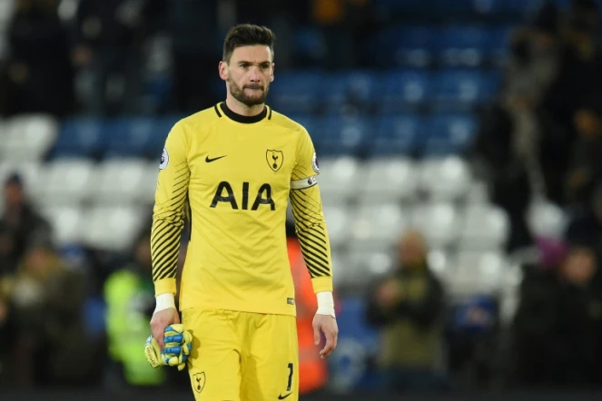 Le gardien Hugo Lloris, avec Tottenham Hotspur, le 28 novembre 2017 à Leicester City