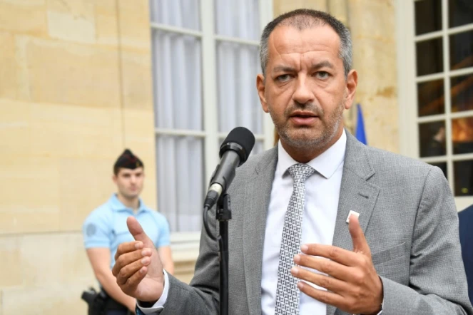 Le secrétaire général de Force Ouvrière Pascal Pavageau à Matignon, le 30 août 2018
