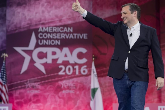 L'ultra-conservateur sénateur du Texas, Ted Cruz, le 4 mars 2016 à Oxon Hill (Maryland)