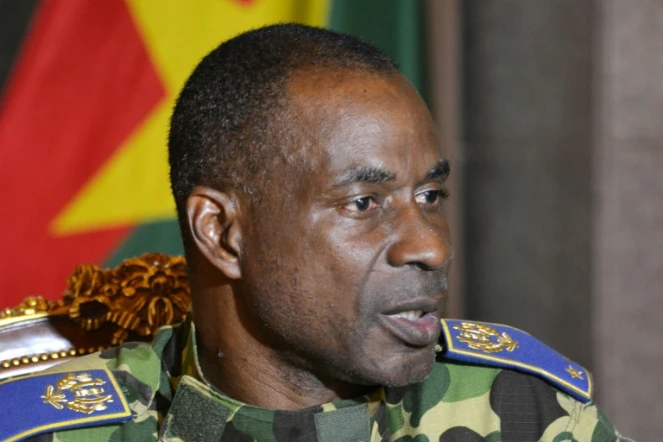 Le général de brigade Gilbert Diendéré, le 17 septembre 2015 au palais présidentiel à Ouagadougou