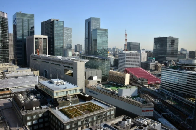 Des gratte-ciel au centre de Tokyo, le 17 février 2014