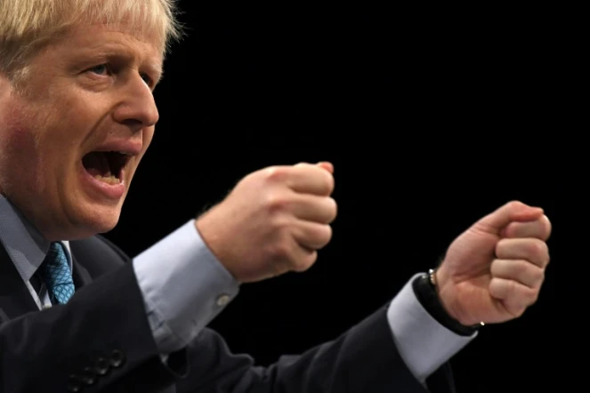 Le Premier ministre conservateur britannique Boris Johnson à Manchester, le 2 octobre 2019
