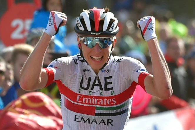 Le Slovène Tadej Pogacar remporte la 13e étape du Tour d'Espagne le 6 septembre 2019
