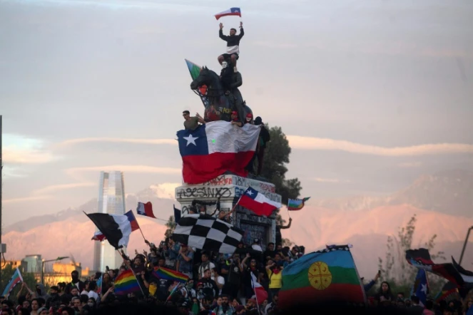 Manifestation à Santiago du Chili, le 1er novembre 2019