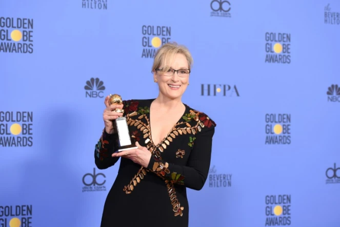 L'actrice Meryl Streep a reçu, lors de la 74e cérémonie des Golden Globes dimanche 8 janvier 2017, à Beverly Hills, le prix Cecil B. DeMille pour l'ensemble de sa carrière.