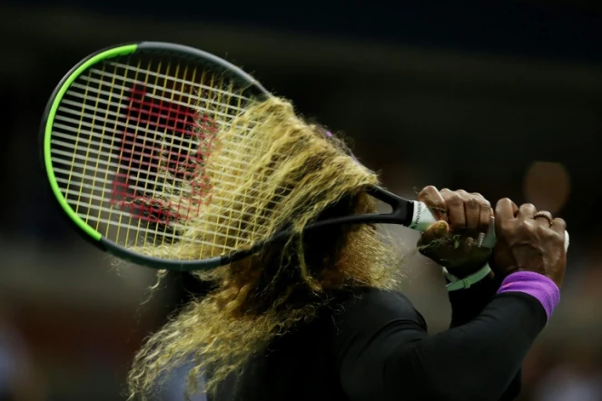 L'Américaine Serena Williams lors de la demi-finale de l'US Open remportée face à l'Ukrainienne Elina Svitolina, le 5 septembre 2019 à New York