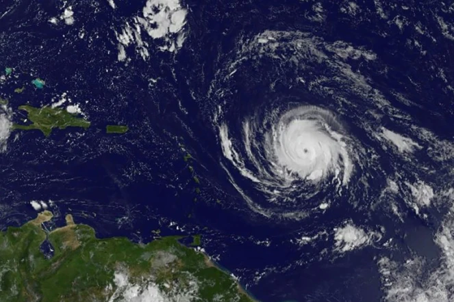 L'ouragan Irma vu de l'espace, sur une image fournie le 4 septembre 2017 par la Nasa