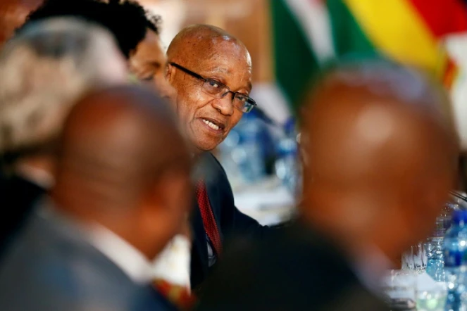 Le président sud-africain Jacob Zuma, le 3 octobre 2017 à Pretoria