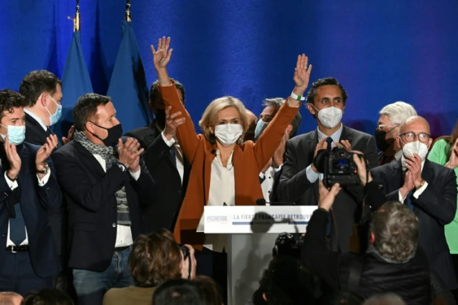 La candidate de LR à la présidentielle, Valérie Pécresse, en meeting à Cavaillon (Vaucluse), le 6 janvier 2022