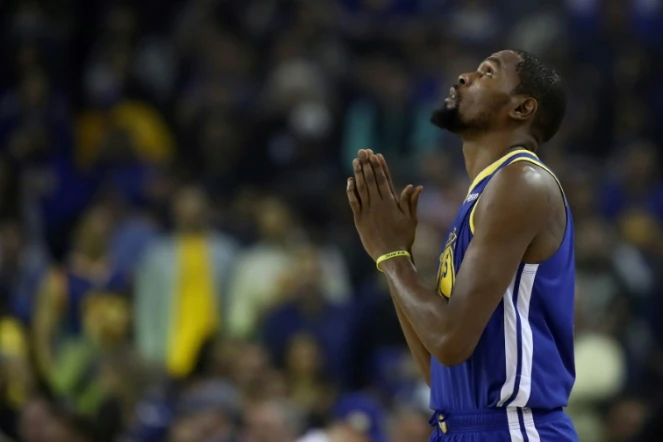 Le joueur des Golden State Warriors Kevin Durant lors du match face à Orlando Magic le 26 novembre 2018