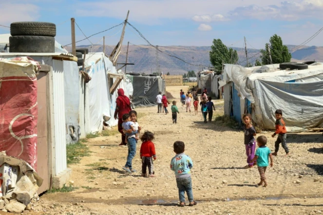 Le camp de réfugiés syriens de Saadnayel, dans l'est du Liban, le 13 juin 2023