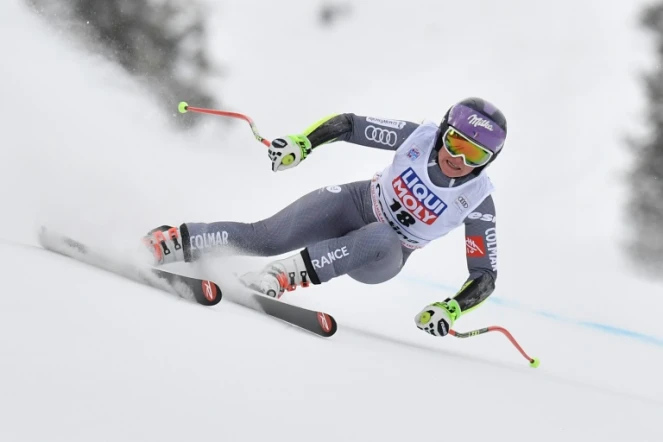 La Française Tessa Worley à Cortina d'Ampezzo le 21 janvier 2018