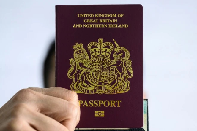 Un passeport britannique d'outre-mer (BNO), le 29 janvier 2021 à Hong Kong