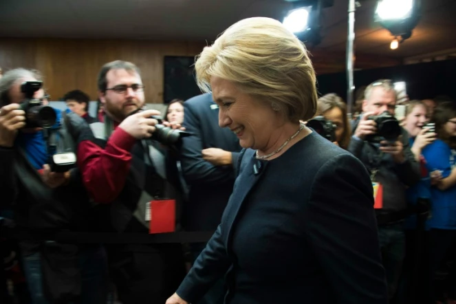 Hillary Clinton en campagne pour les primaires démocrate à Adel dans l'Iowa, le 27 janvier 2016