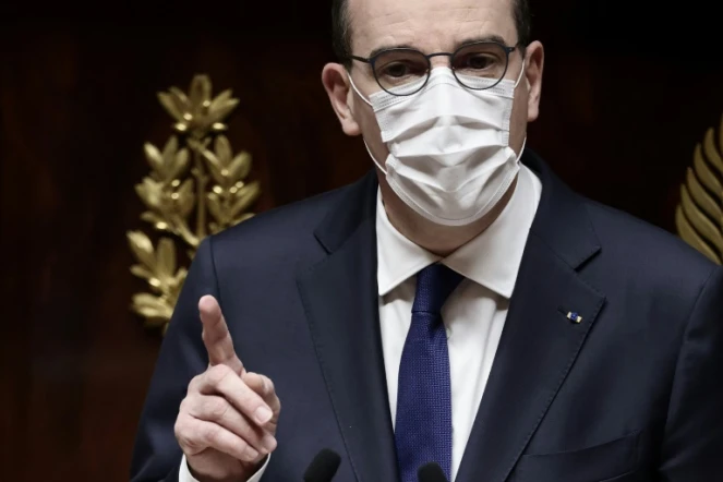 Jean Castex devant l'Assemblée nationale le 1er avril 2021