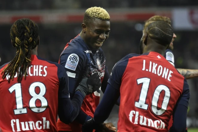 Le LOSC reste sur une courte victoire sur Brest, en Ligue 1, grâce à un but du Nigérian Victor Osimhen à Villeneuve-d'Ascq, le 6 décembre 2019