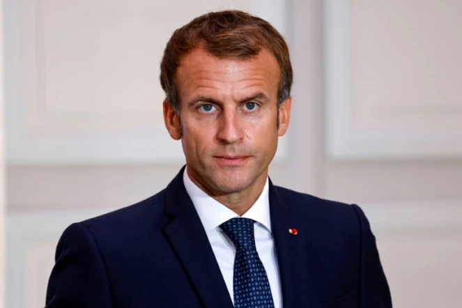 Le président Emmanuel Macron le 28 septembre 2021 à Paris