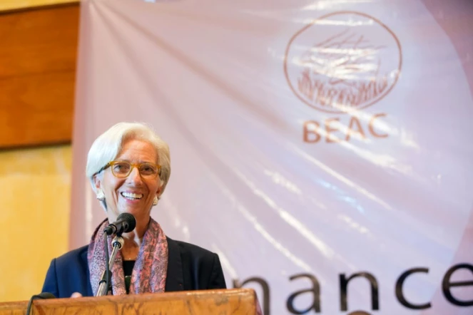 La directrice du FMI, Christine Lagarde, le 8 janvier 2016 à Yaoundé