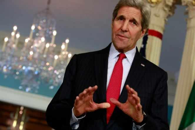 Le secrétaire d'Etat américain John Kerry à Washington le 16 décembre 2015