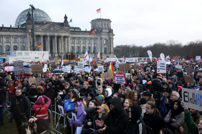 Manifestation contre l'extrême-droite, le 3 février 2024 à Berlin 