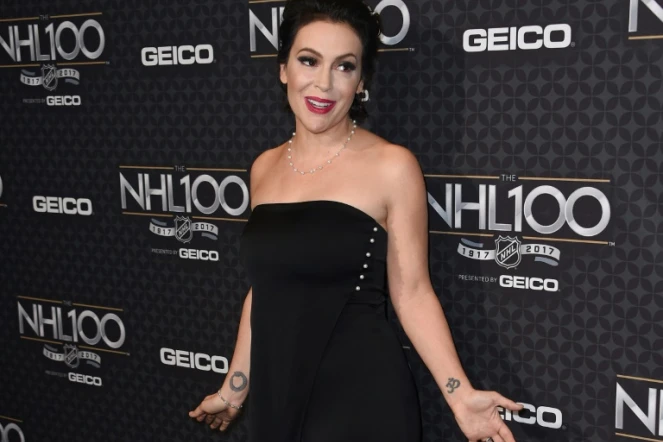 Alyssa Milano photographiée le 27 janvier 2017 lors d'un gala à Los Angeles. L'actrice américaine a lancé le mot-dièse "#MeToo" pour dénoncer les agressions sexuelles