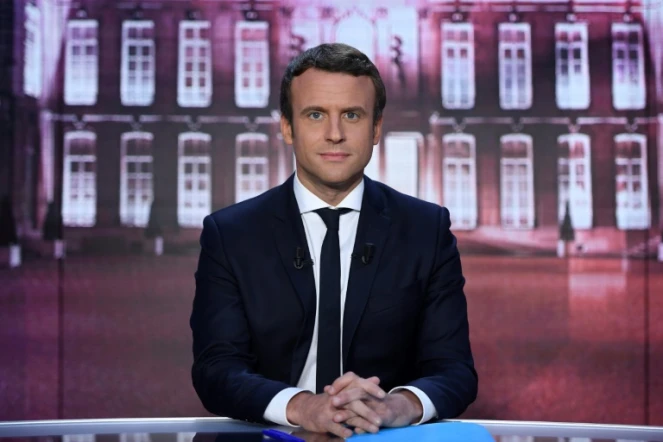 Emmanuel Macron le 27 avril 2017 sur TF1