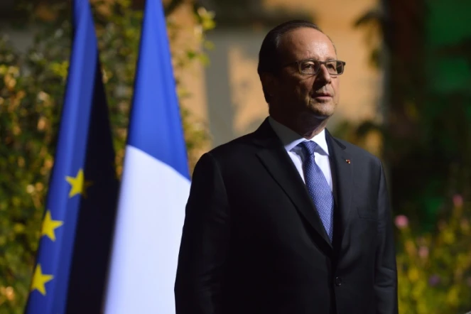 Le président François Hollande, le 13 septembre 2016 à Bucarest, lors d'une visite en Roumanie