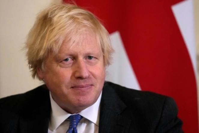 Le Premier ministre britannique Boris Johnson à Londres, le 16 décembre 2021