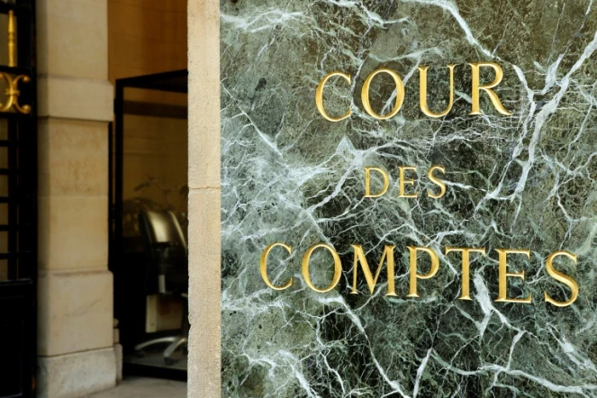 L'entrée de la Cour des comptes à Paris le 20 septembre 2016