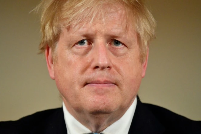 Boris Johnson tient une conférence de presse le 19 mars 2020 à Londres sur la crise sanitaire