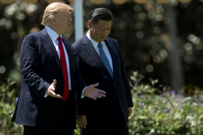 Donald Trump et Xi Jinping, le 7 avril 2017, en Floride